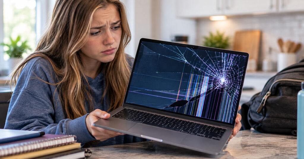 Cracked Laptop Screen